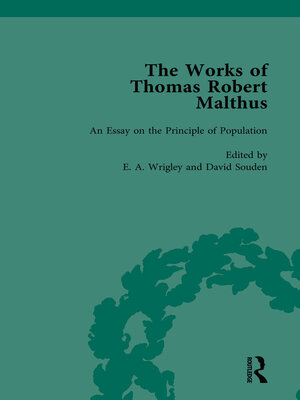 cover image of The Works of Thomas Robert Malthus Vol 1
